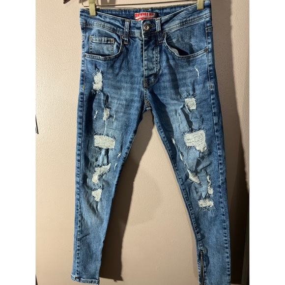 Dsquala Distressed Blue Jeans - Picture 1 of 5